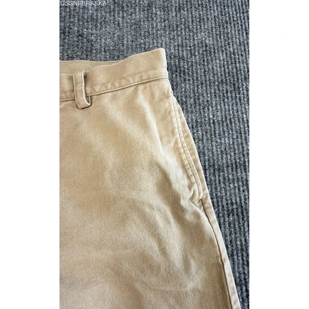 Banana Republic Men's Tan Slim Chinos Khaki Stretch Cotton Pants Sz 31x32